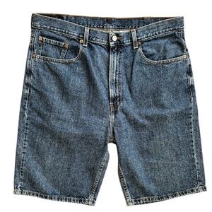 Levi’s Men’s 505 Regular Fit Denim Jean Shorts Jorts 38X10” Med Wash 100% Cotton